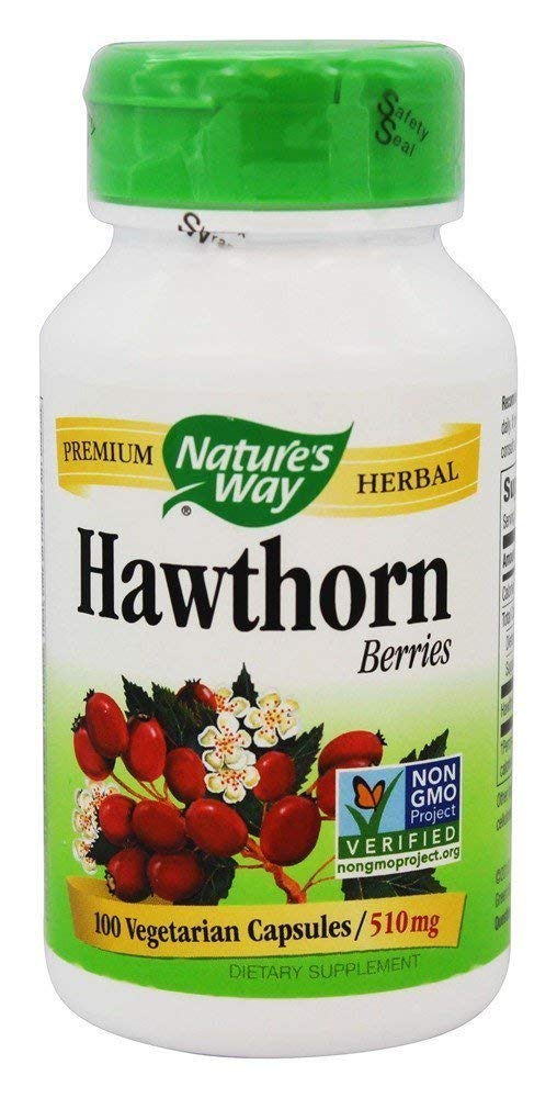Nature'S Way - Hawthorn Berries 510 Mg. 100 Vegetarian Capsules