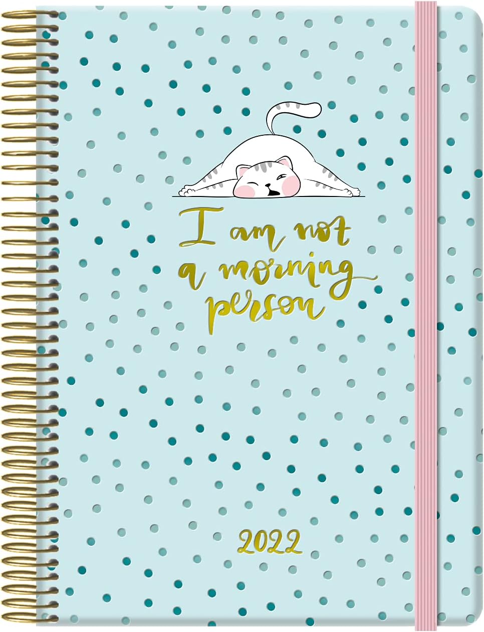 Bears 2022 Weekly Planner – Every Day One Page – Medium Size 15 x 21 cm – Wish Model – Portable Monthly Planner – Ring Binder – Dohe