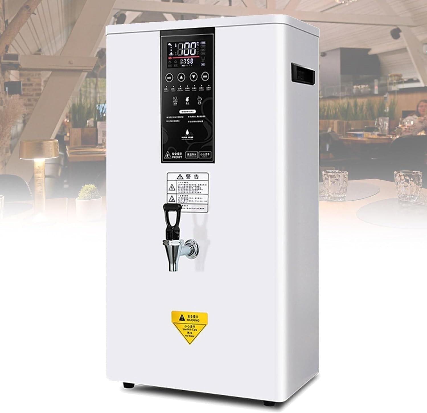 Electric Instant Hot Water Dispenser - Commercial Step-Heating Boiling Water Machine for Home Office, Wall-Mounted Kettle with 50L/H Capacity