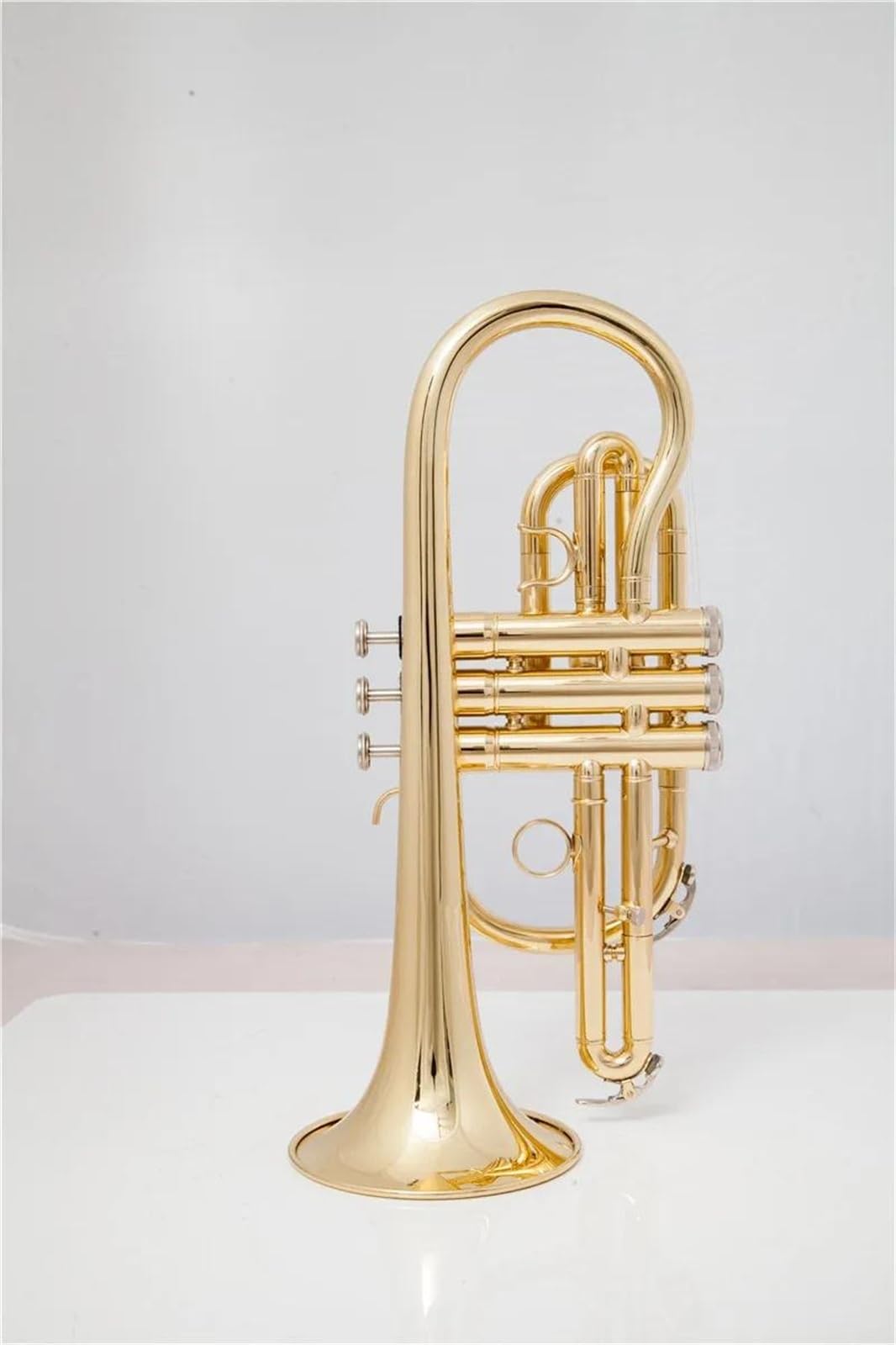 Trąbki Złota I Srebrna Trąbka Kornetowa Bb Z Mosiądzu Z Futerałem Instrumenty Muzyczne Profesjonalny Instrument Trąbkowy(Gold)