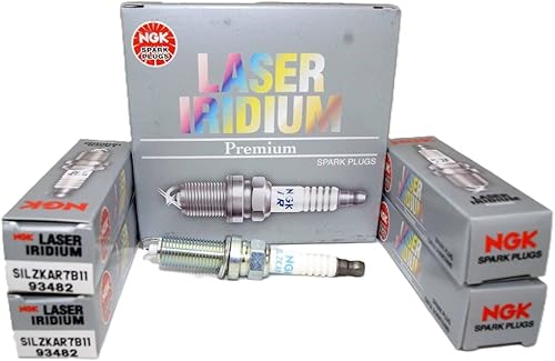 NGK Bujía láser iridio SILZKAR7B11 (paquete de 4) compatible con SUBARU OUTBACK 2.5I 2013-2017 2.5L2498cc