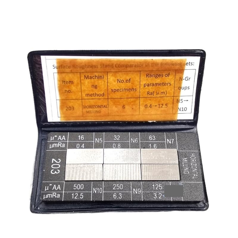 30 Blocks Ra0.05-12.5mm Roughness Sample Block Surface Roughness Comparison Sample Block Notebook Sample(TypeB)