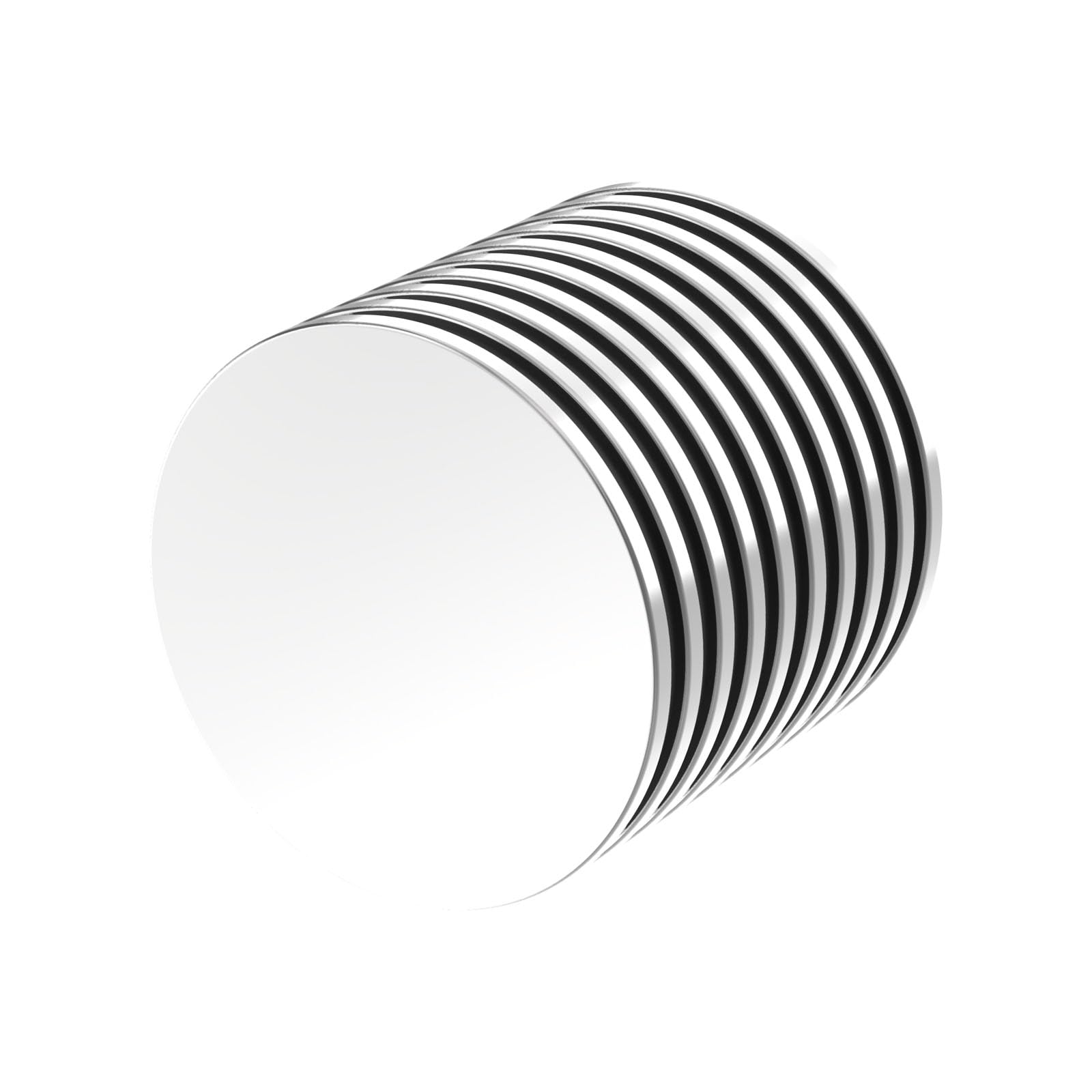N52 Disc Magnet 1-1/4" D x 1/16" H - 10 Pack, Super Strong Flat Neodymium Round Large Magnet, Powerful Rare Earth Magnets, Strong Thin Neodymium Magnets, 1.25 Inch Dia x 0.0625 Inch Thick