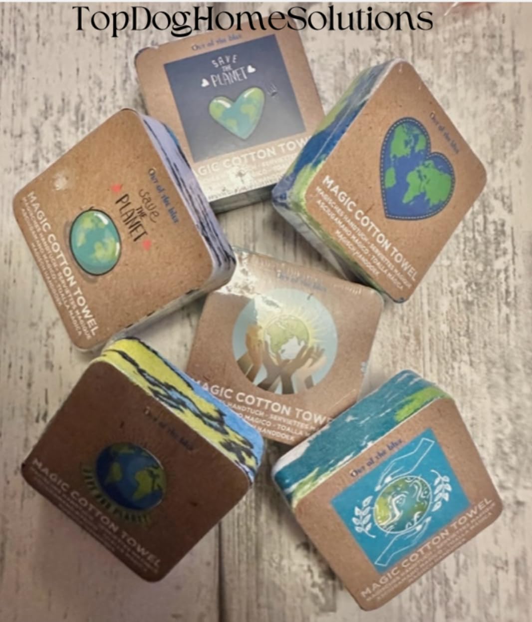 Save The Planet Magic Flannel Kids Bath Eco Gift Face Cloth Travel Wash expanding x 1 Towel - Image 2