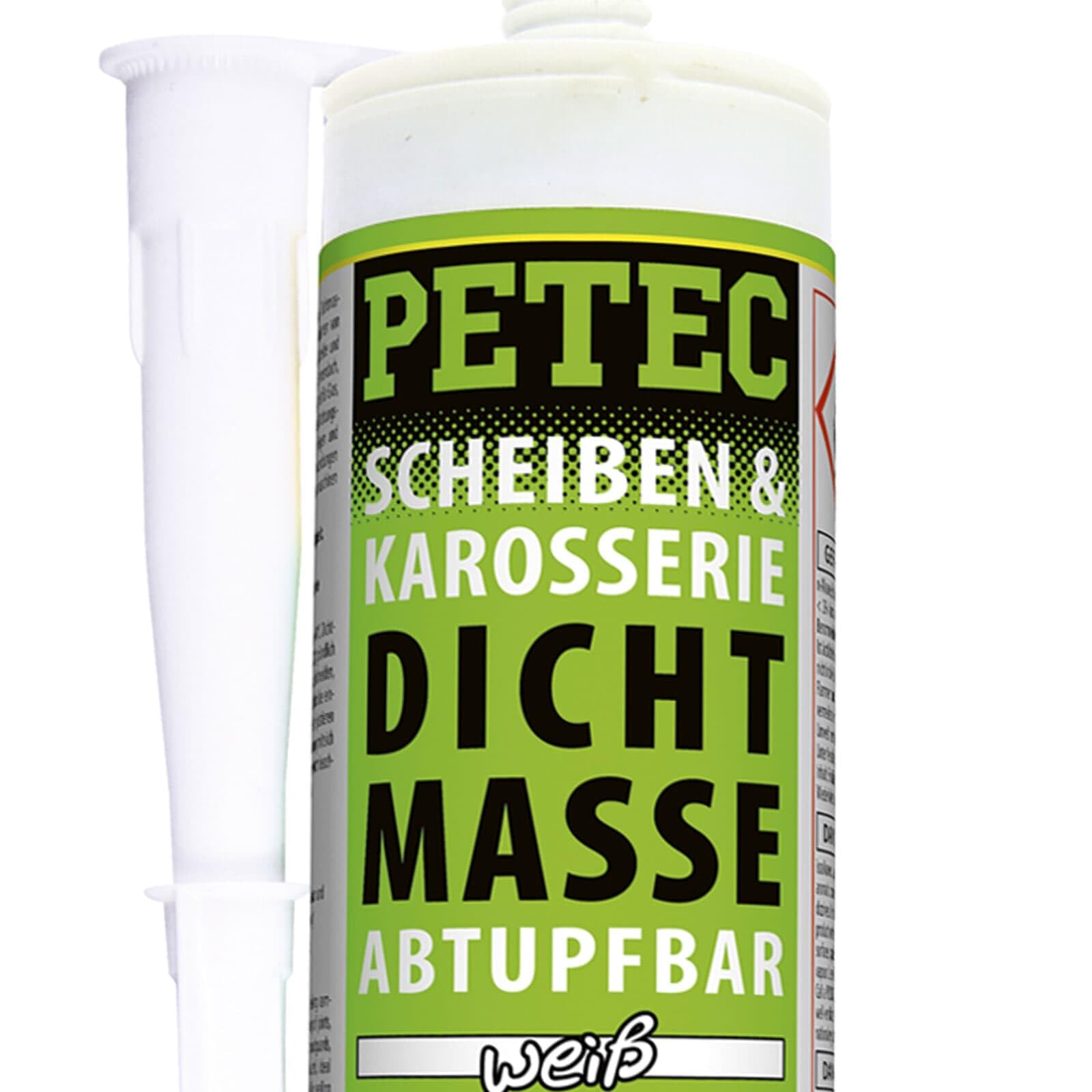 PETEC 3x 83290 Scheibendichtstoff | 3x 83290, PETEC Dichtmasse 310ML Weiß,