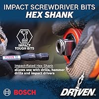 Vista 6 de Bosch SDMSD45 Juego de 45 piezas de destornilladores de impacto con estuche personalizado