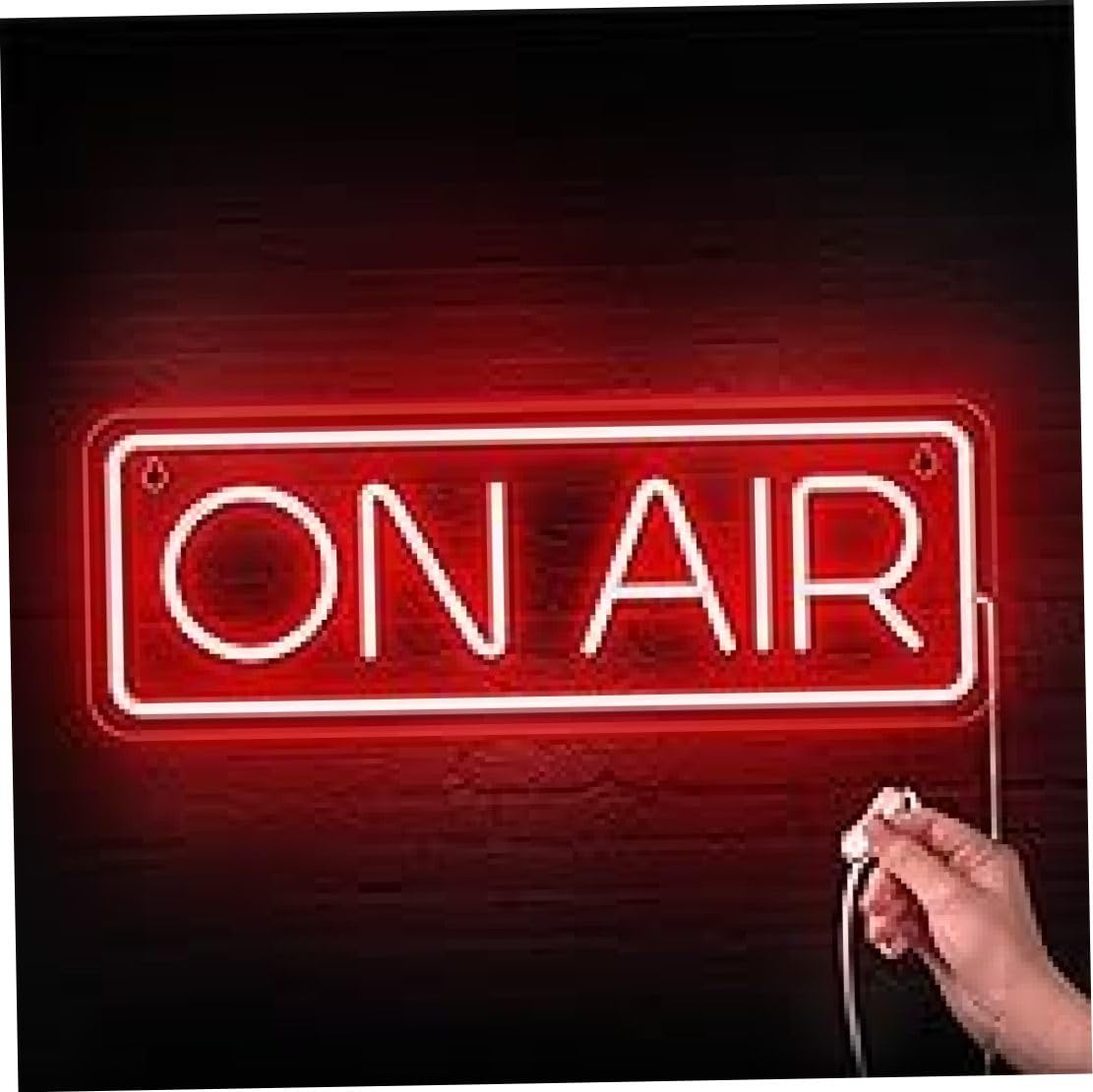 AIR Neon Sign - USB Powered LED Studio Sign for Live Streaming, Dimmable Gaming Room Decor for Streamers & Content Creators