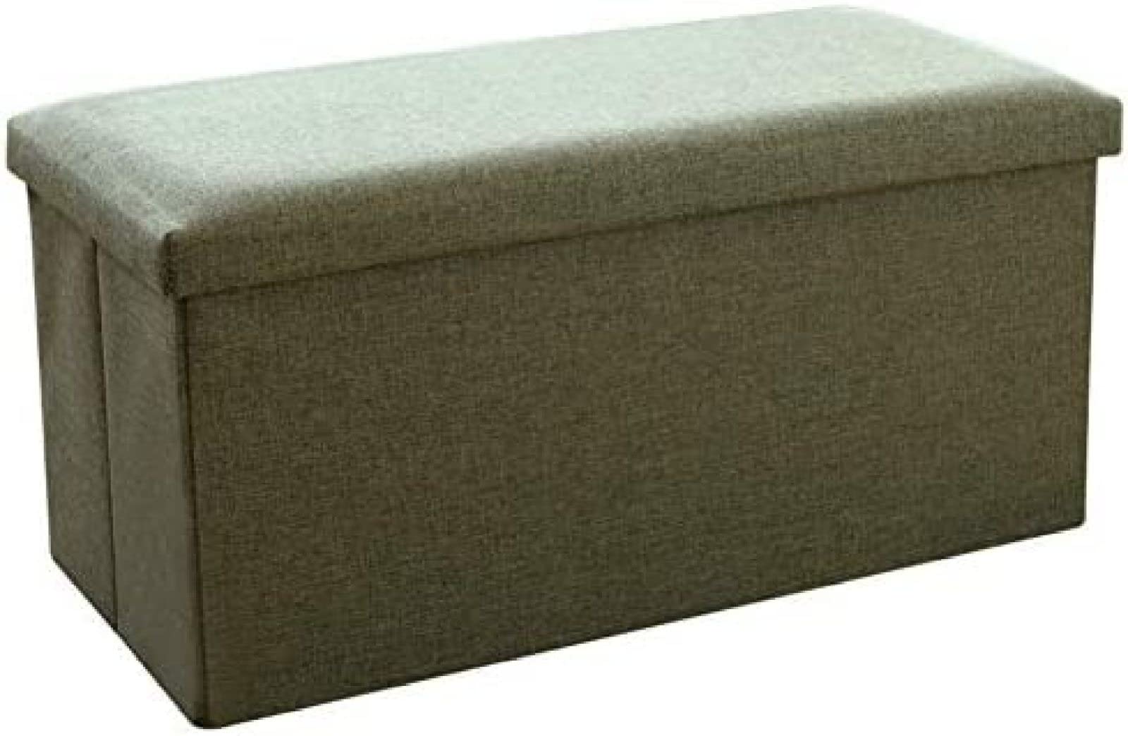 Table basse et pouf cube vert pliable | Meuble de rangement et repose-pieds