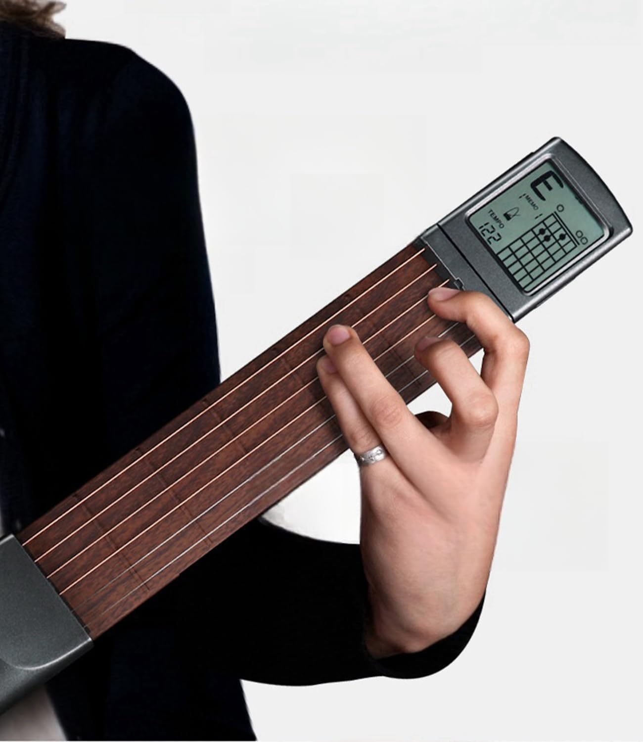 Herramienta de Práctica de Acordes de Guitarra, Entrenador de Guitarra de Bolsillo, Entrenador de Acordes, Modelo de 6 Cuerdas Y 6 Trastes, Entrenador de Guitarra Práctico para Adultos Y