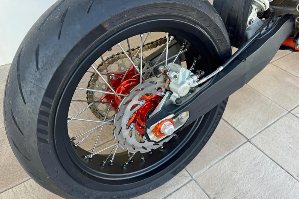 avdb -moto felga/szprychy koło tylne 5" x 17" kompatybilne z KTM SX 150 2013-2014, SXF 250 SX-F 2013-14, SXF 350 SX-F 13-14, HUSQVARNA FS 450 FS450 16-22, GASASGAS MC 12 GAS 5 21-23 Supermoto