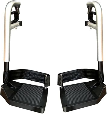 1 Pair Wheelchair Elevating Legrests, Electric Wheelchair Footrest Calf Supports for Standard Wheelchairs Standard Spare