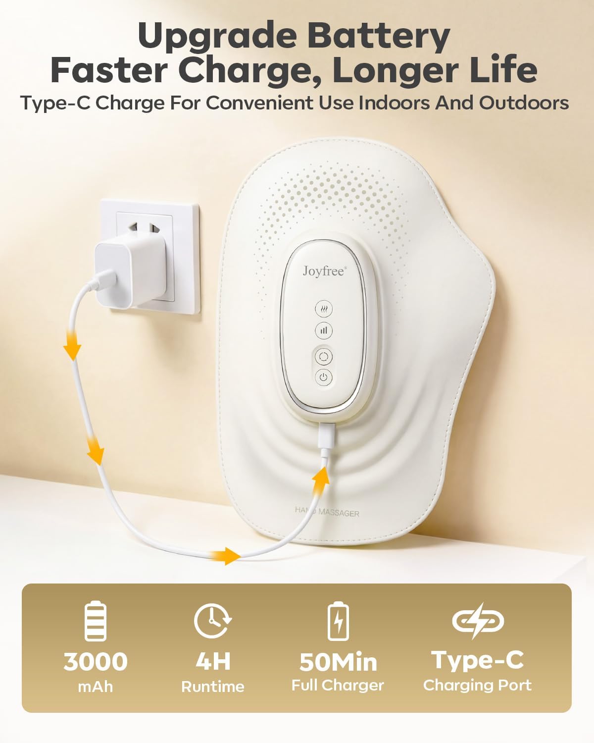 Hand Massager with Heat and Air Compression, Upgraded Cordless Lightweight Hand-Held Wrist Massage Large Heated Gloves for Full Hand with 3 Modes 3 Intensity 3 Heat, Gifts for Women Men