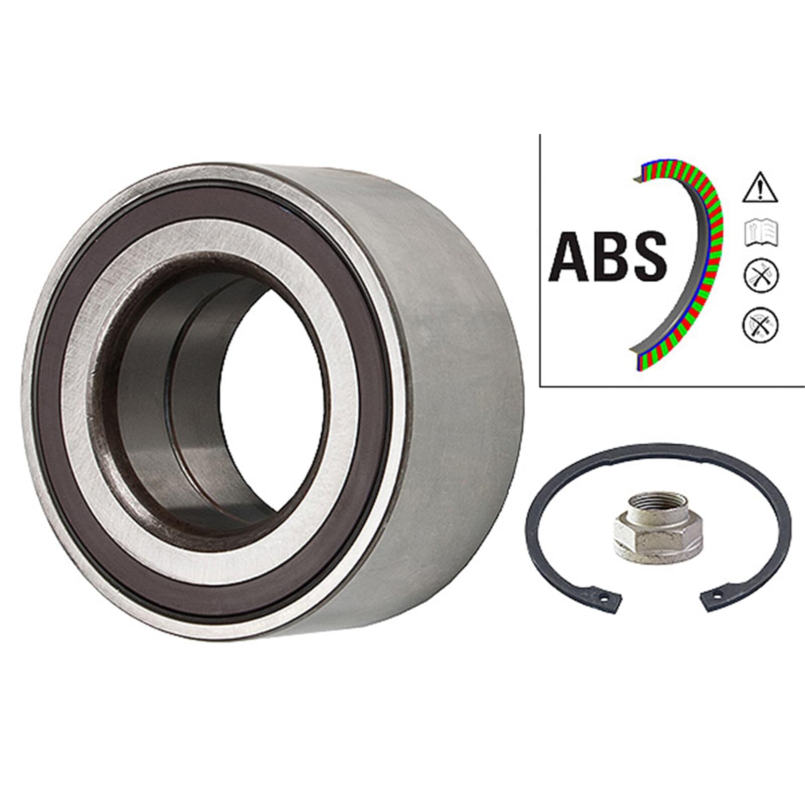 FAG Kit cuscinetto ruota 713623490 Compatibile con: FIAT SEDICI, SUZUKI SWIFT III, SWIFT IV, SX4, SX4 S-CROSS, SX4 Stufenheck, VITARA