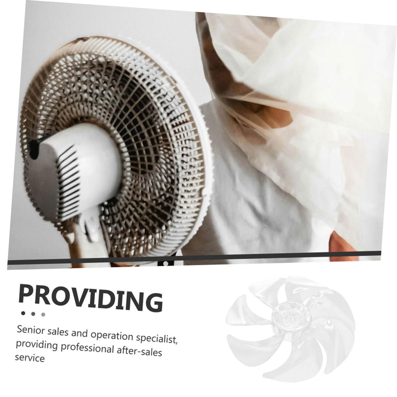 Lame di Ricambio in Plastica per Ventilatore da Pavimento 2 12 Pollici 7 Pale, Rotazione Stabile e Facile da Pulire, per Casa e Ufficio