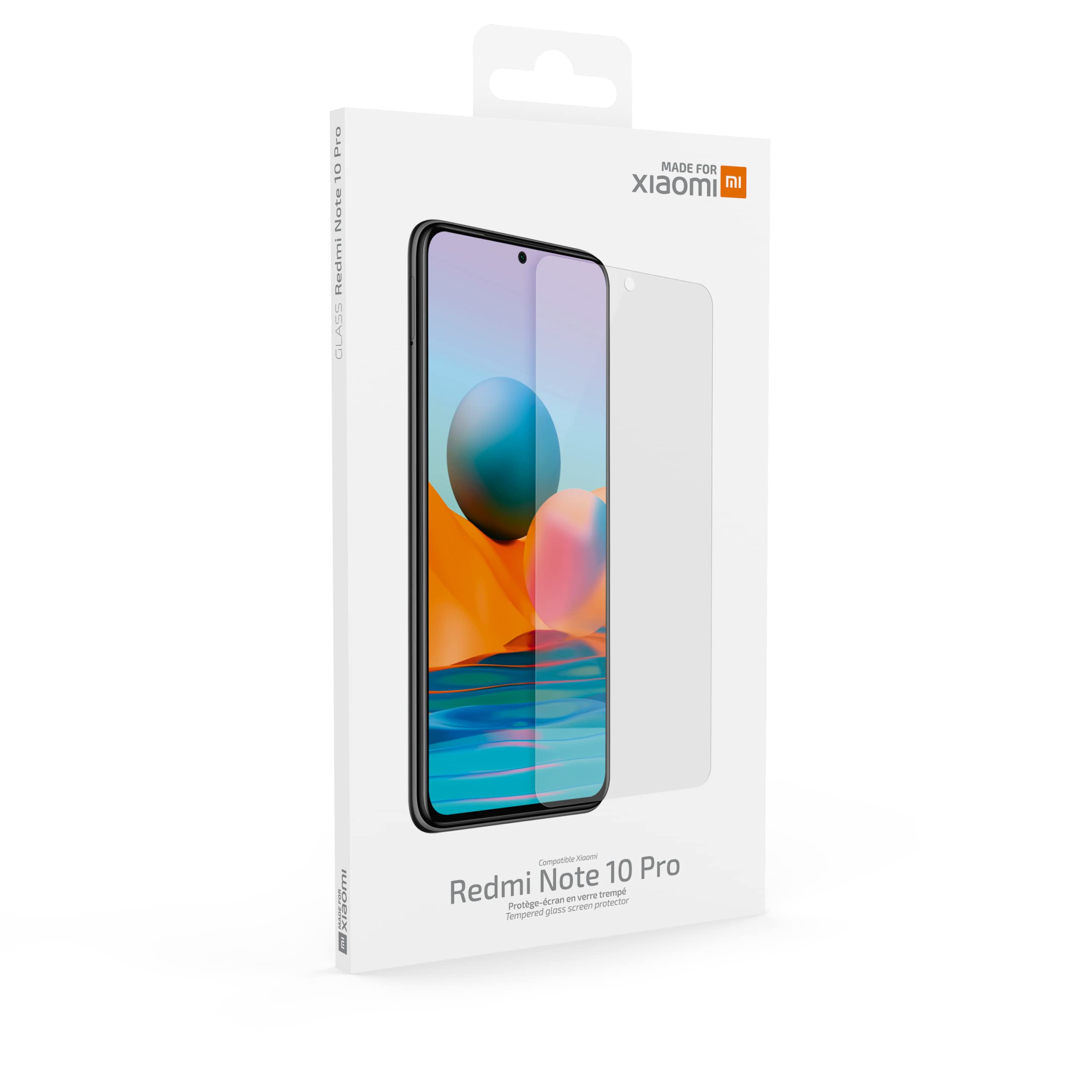Made For Xiaomi Protezione Schermo per Redmi Note 10 Pro in Vetro Temperato Trasparente