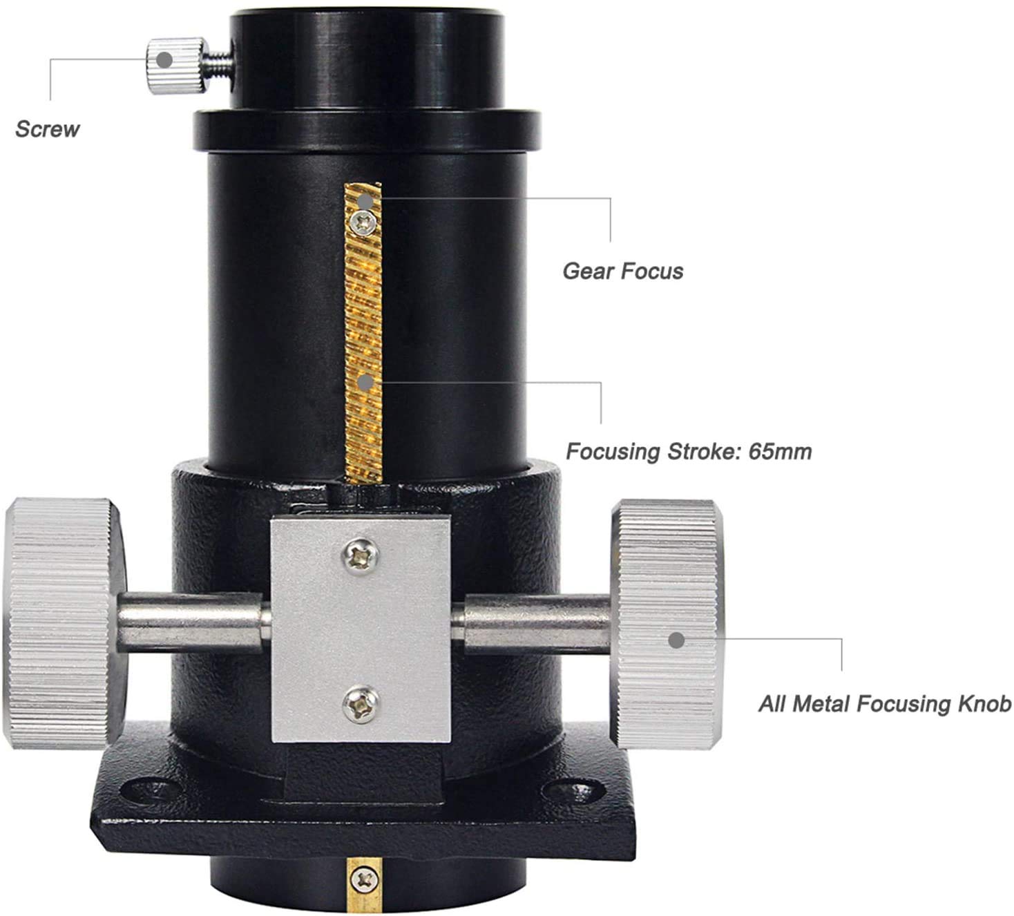 Svbony Telescopio Refractor con Enfocador Ajustable de Engranajes Metálicos