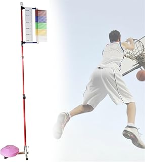 JINTAOMA Vertical Jump Tester, 1.3m-3.6m Adjustable Height Vertical Jump Trainer, Standing Teen Adult Vertical Jump Tester, Gym School Jump Measurement Tool Stick Pole Tall
