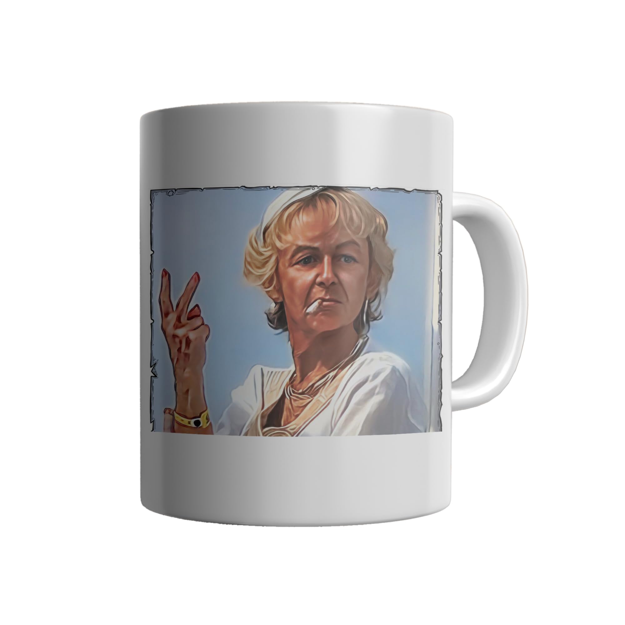 Personalised Limited Edition Benidorm Madge Sketch Mug