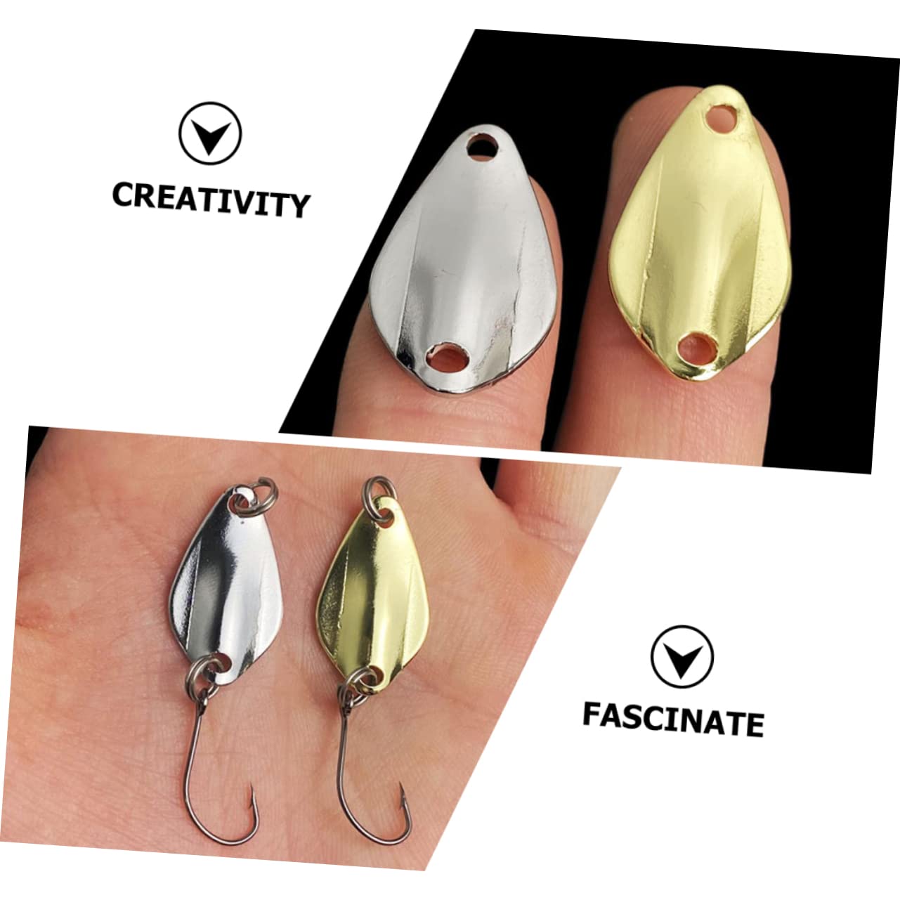 BESPORTBLE 5 Set Di Ami Da Pesca Pratici Per La Pesca in Acqua Dolce Ami Affondanti Creativi Esche Finte Per Persici 16 Pezzi * 5