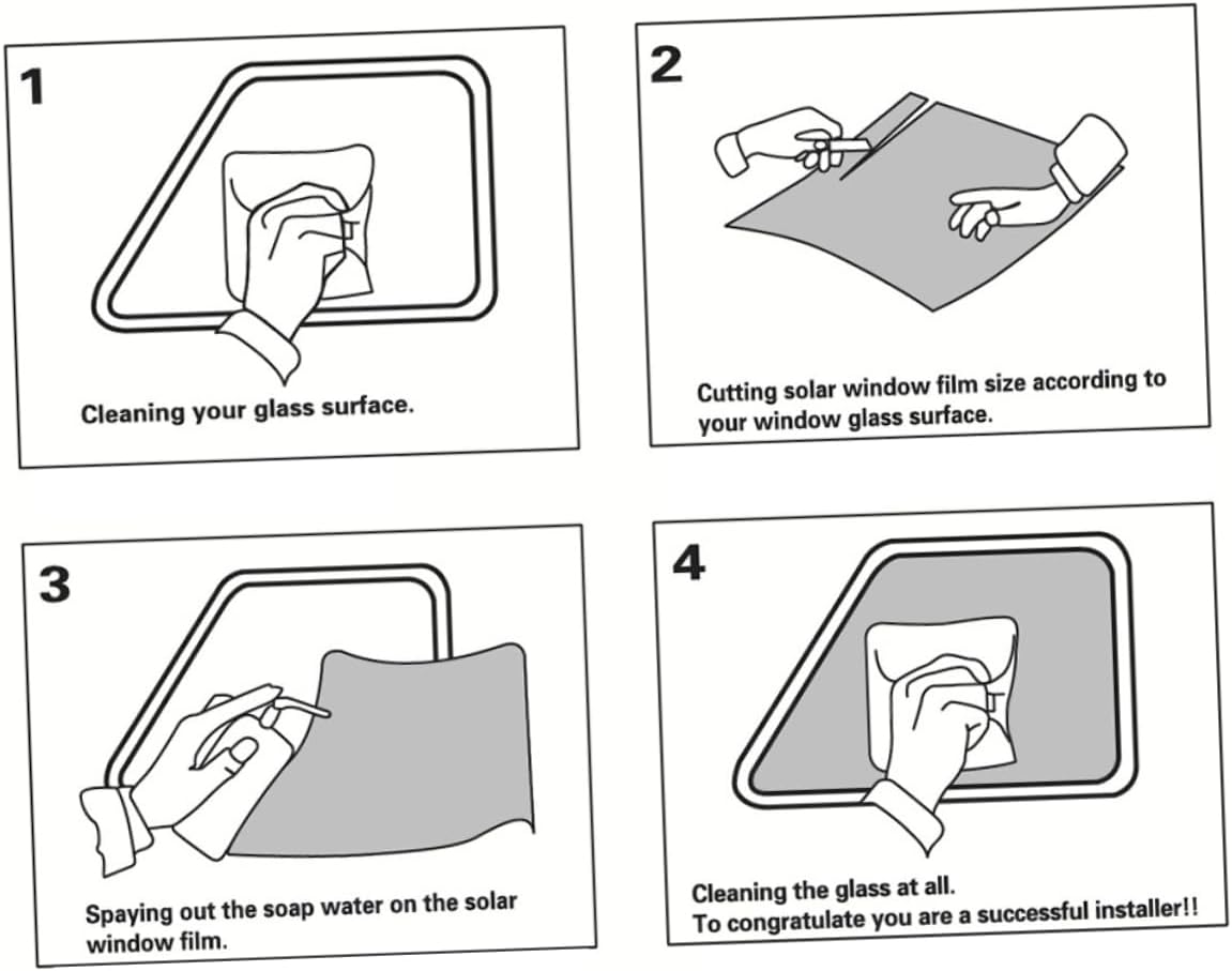 1Roll Light Transmittance Car Window Film Thermal Insulation Protective Film Self Adhesive Explosion UV Blocking for Enhanced Privacy and Safety
