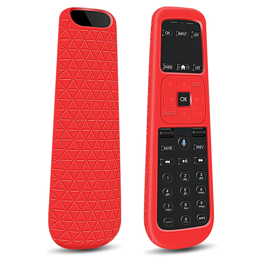 Protective Case Covers for AT&T TV Now DirecTV Receiver Remote Control Voice Remote Control C71KW,for AT&T TV Now DirecTV Remote Battery Back Shockproof Silicone Cover Holder Skin Protector-Red