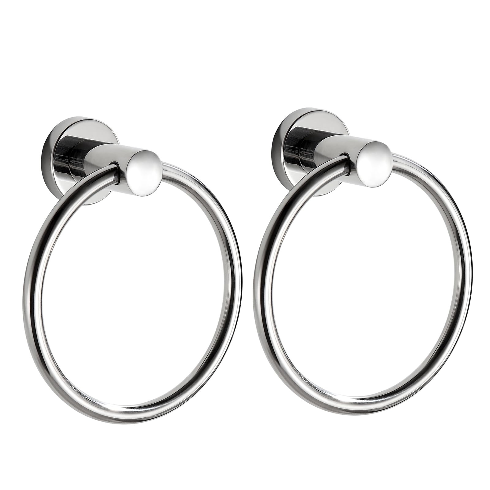 BGL Towel Ring for Bathroom, 2 Pack Stainless Steel 304 Polished Chrome Plated Wall Mount Towel Holders — image 1