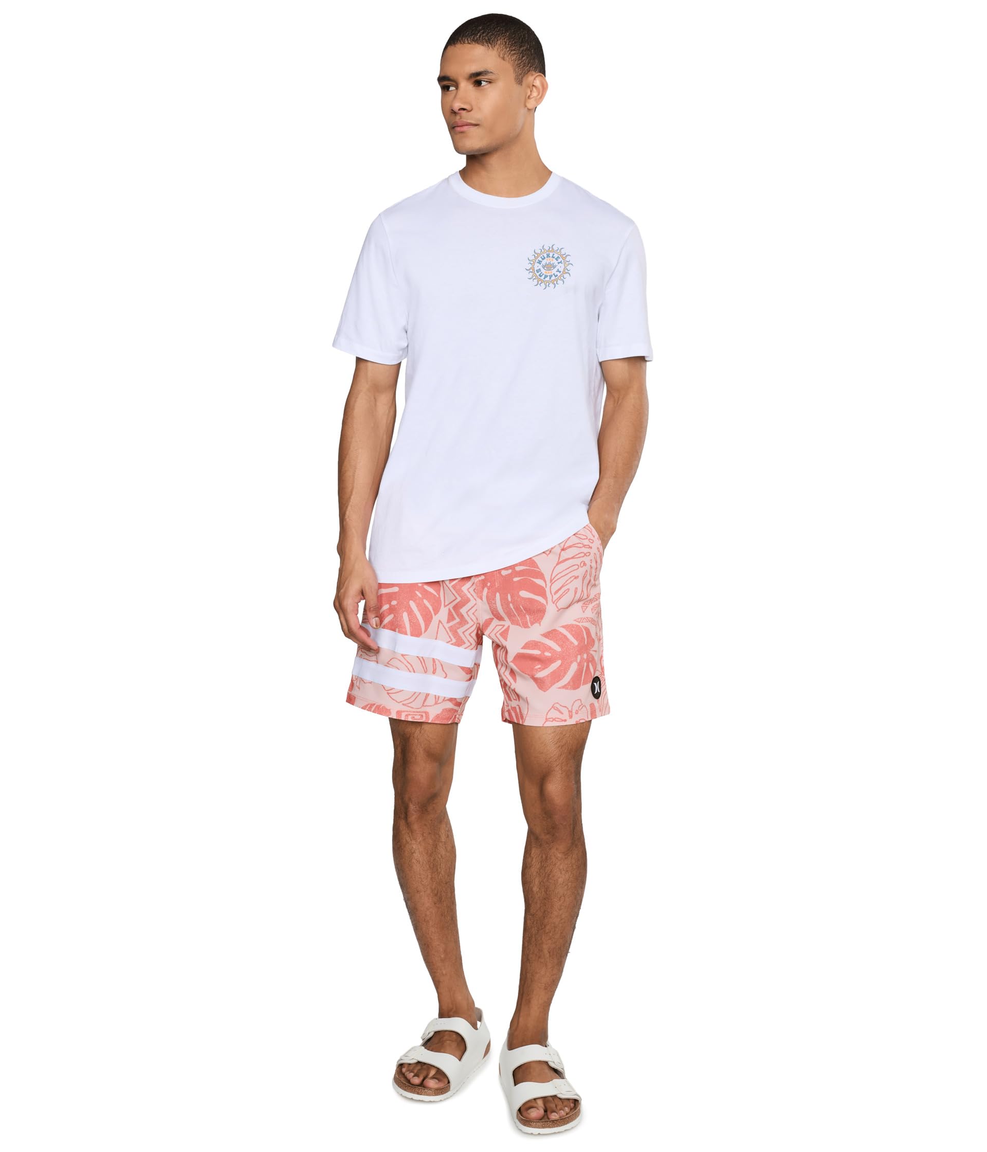 Hurley Herren Phntm Eco Block Party Volley 17 Board Shorts (1er Pack)