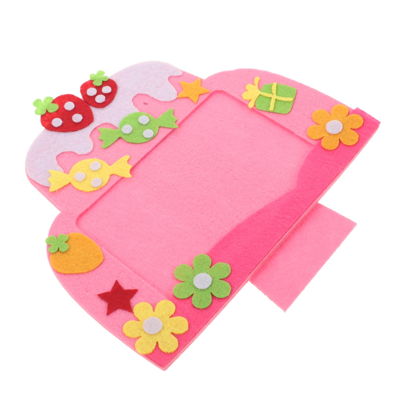 Vaguelly Diy Photo Frame Kit Nonwoven Handmade Materials for Adults Boys and Girls Easy to Assemble Desktop Craft Photo Frame Decor