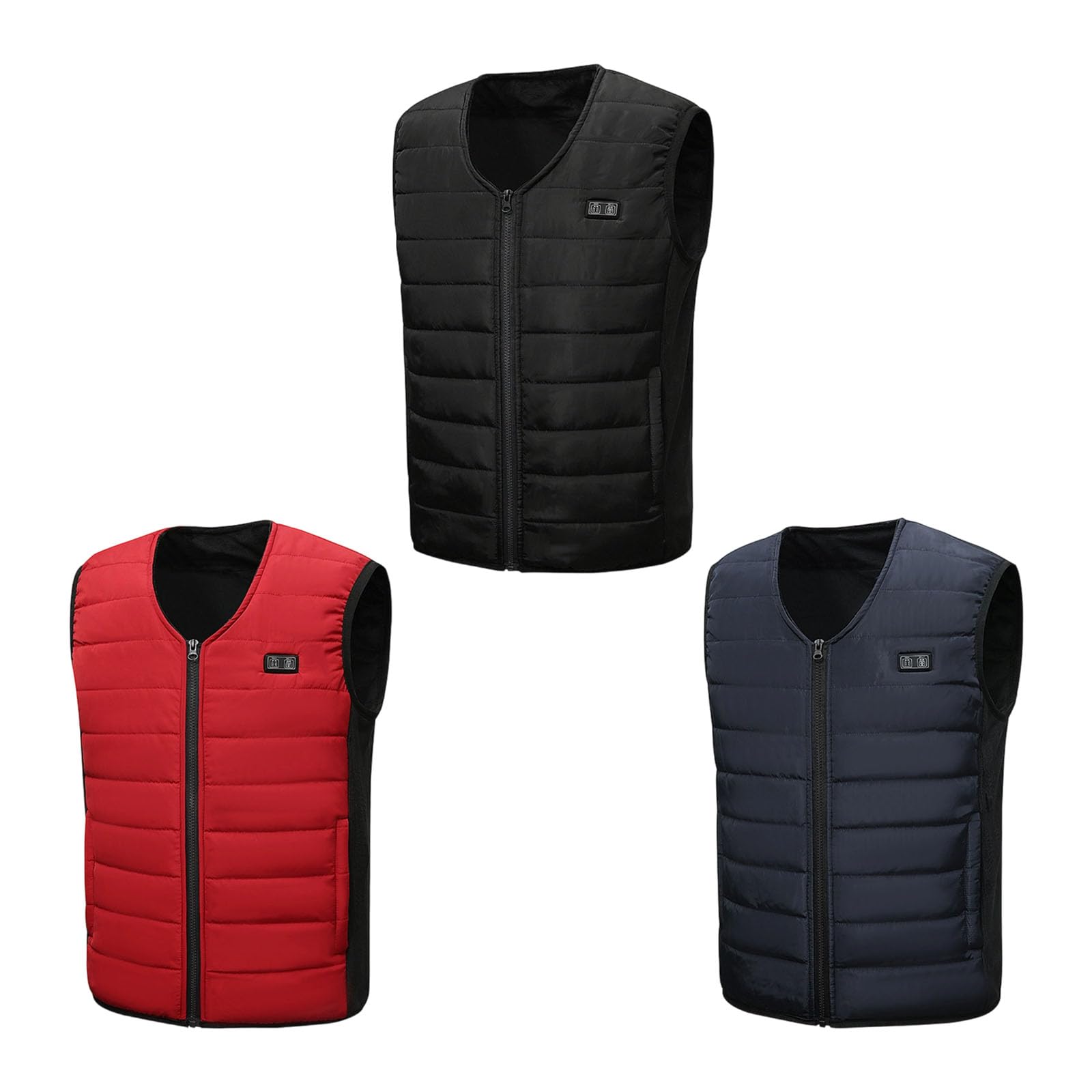Gilet riscaldato USB regolabile per climi freddi Design ergonomico antivento strato termico gilet per lo sport uso quotidiano gilet esterno riscaldato alimentato tramite USB
