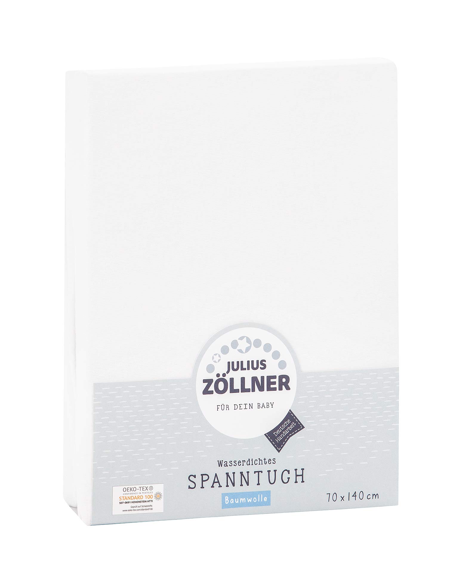 Julius Zöllner Spannbetttuch, wasserdicht, PVC frei - 70 x 140 cm