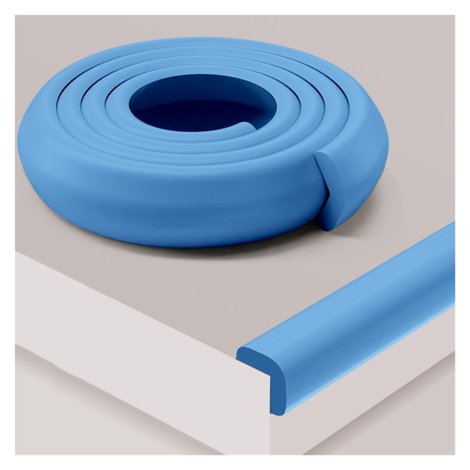 YNBSHGAA Foam edge protectors, L Type Anti-Collision Table Edge Corner Cushion Bumper, Self-Adhesive Desk Protectors For Furniture Fireplace Worktop Cabinets Stair,Blue-20m/65.61ft