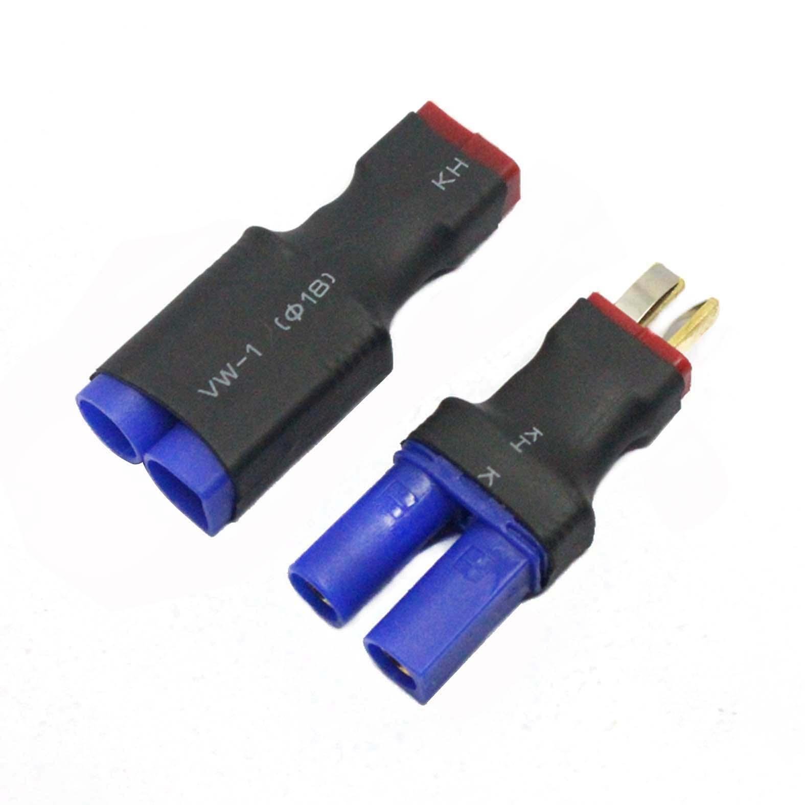 powerday EC5 to T-Plug Deans Female Male Adapter Connector Ultra Compact for RC H5252A
