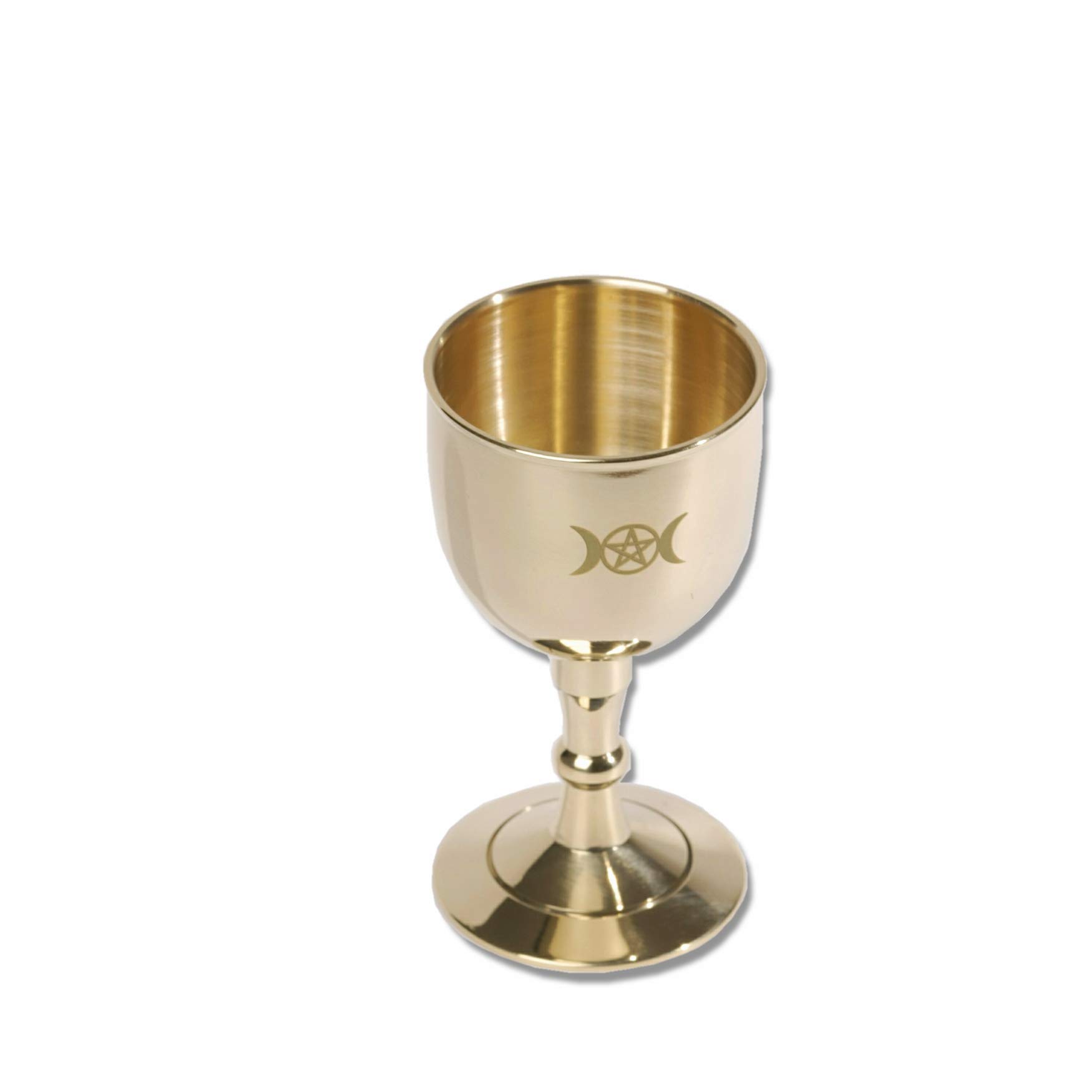 Buy 3" Height Altar Chalice Triple Moon Goddess and Pentagram Altar