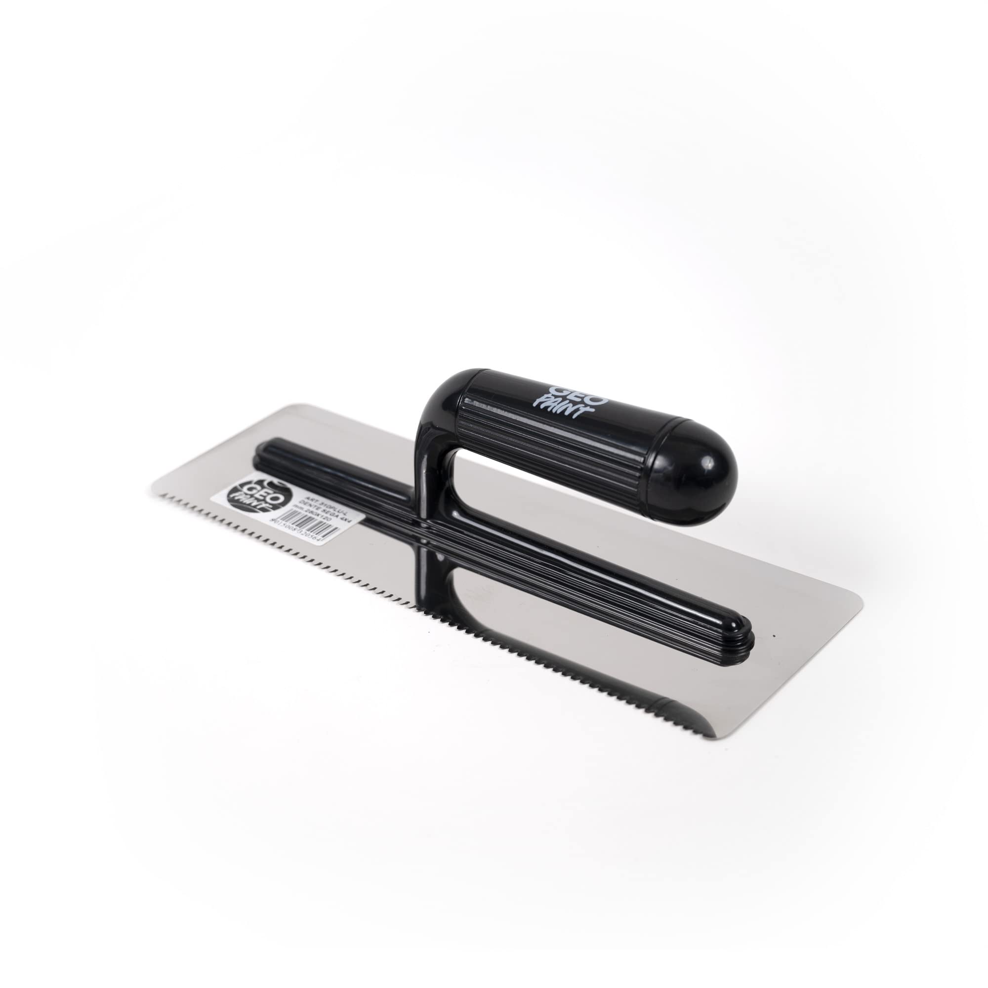 FRATTAZZO INOX DENTATO - Frattazzo acciaio inox denti a sega di 4 mm Per stendere stucco o colle Misura 280x120 mm