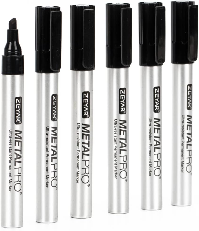 SHARPIE Permanent Markers, Chisel Tip, Black, 4 Count Office Products