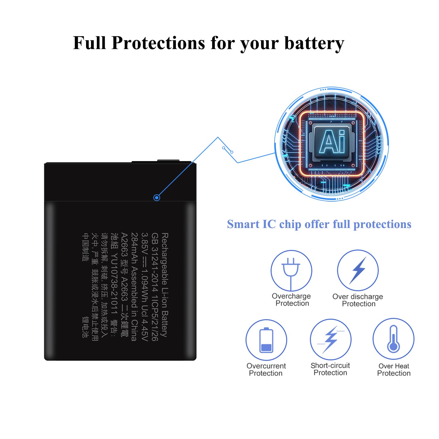 Amazon.com: Viimon for Watch Series 7 41mm Battery Replacement