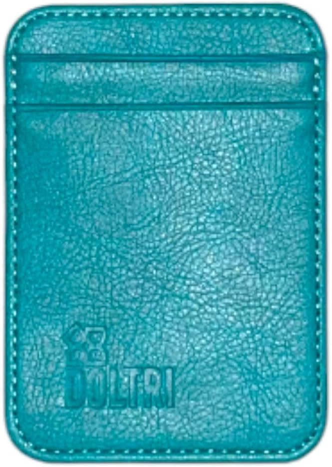 GenericDOLTRI - Mens Wallet Card Holder, Double sided Secure Pocket Thin Credit Card Holder Unisex Wallet, Leather Card Holder (Sea Green)