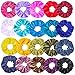 Produktbild Haquno 20 Stück Samt Haargummis Velvet Scrunchies für Mädchen, Blunte Dicke Koreanische Haar Scrunchies Set für Frisur mit Aufbewahrungstasche