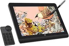 XPPen Artist Pro 16 (Gen 2) Mesa Digitalizadora com Tela 16K Níveis com Teclas de Atalho, Suporte Dobrável, Profissional Desenho Display