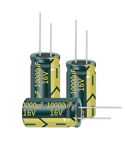 Cermant 10 unids 16V 10000UF condensador electrolítico de alta frecuencia 16X30mm (0.63x1.18in) condensadores electrolíticos de aluminio es adecuado