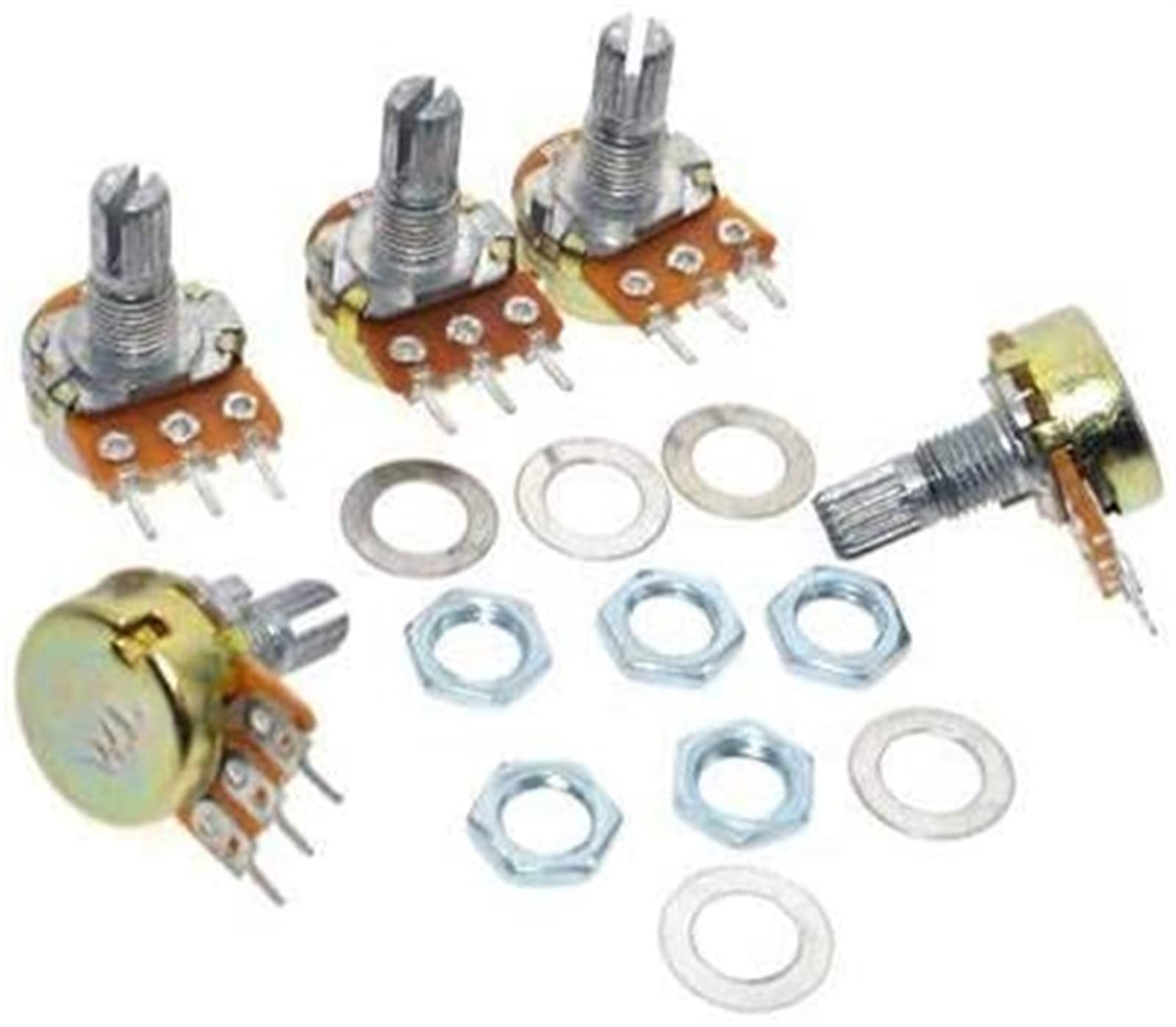 Codificador de interruptor 5 unids/lote WH148 Kit azul potenciómetro de película de carbono 15mm 3 pines B1K 2K 5K 10K 20K 50K 100K 250K 500K 1M tapa de perilla de interruptor giratorio RQLVZHGK (Siz