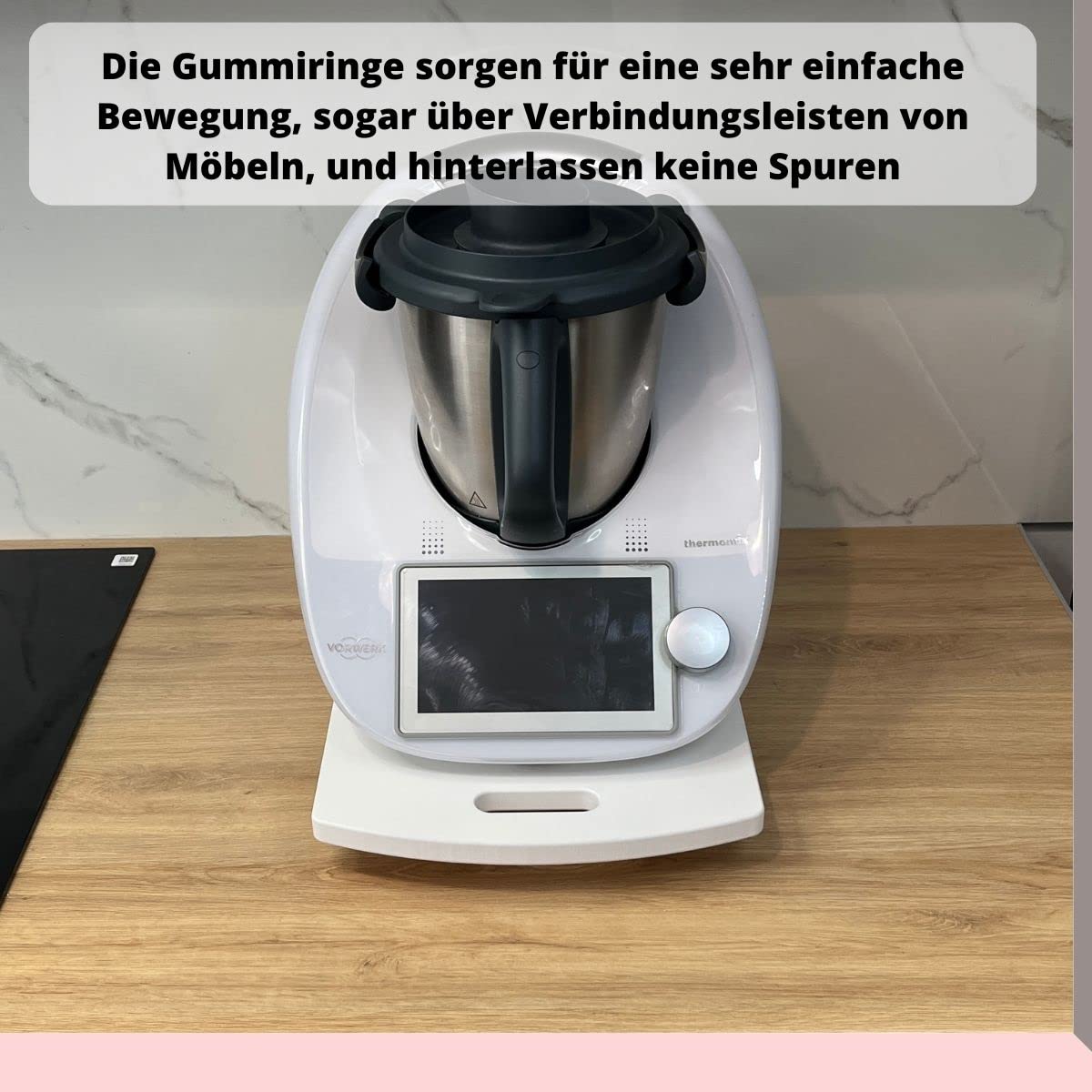 Gleitbrett für den Thermomix TM5 TM6 Holz BUCHE massiv