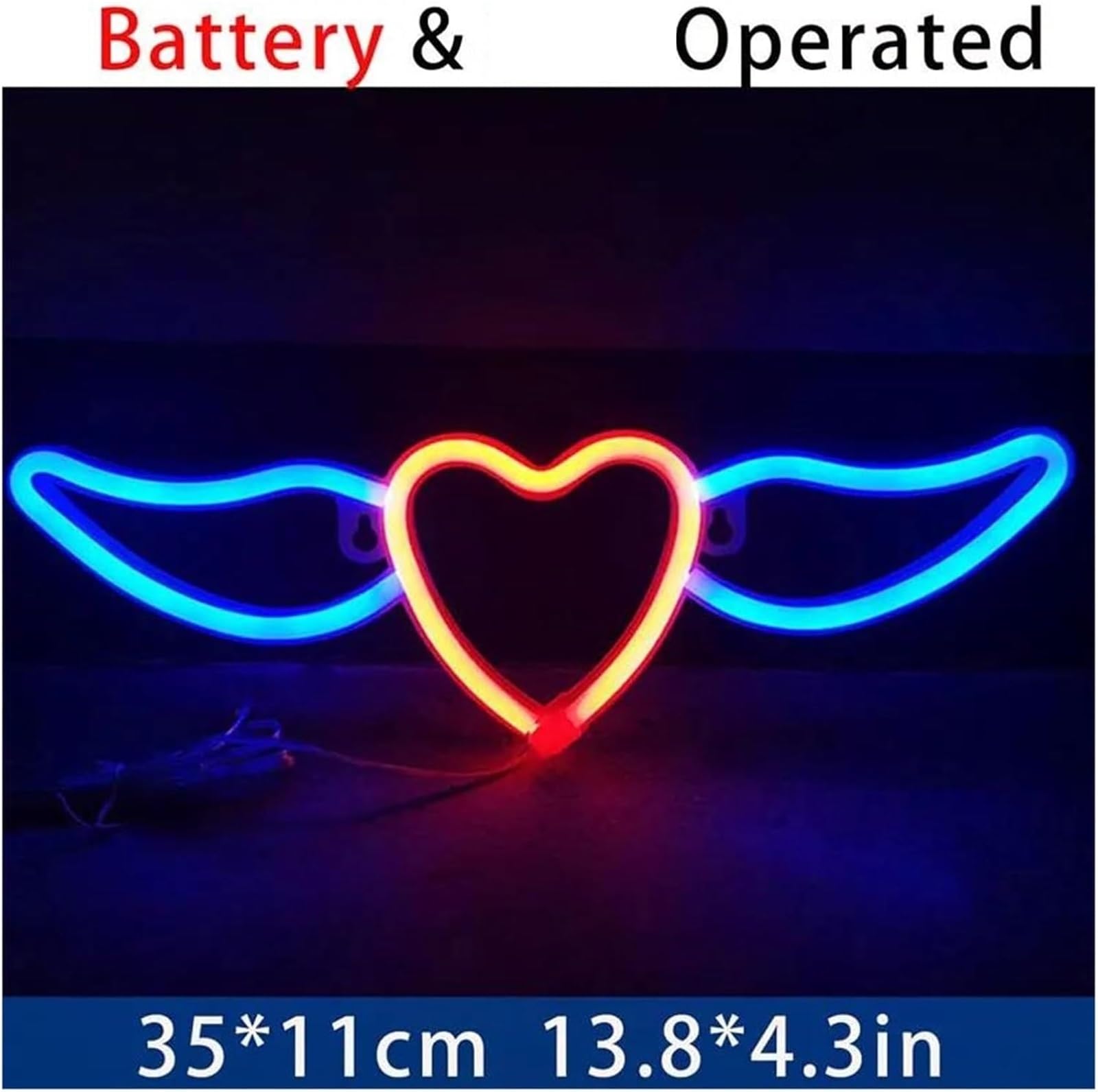 Luci al neon per ufficio, negozio, ristorante, arredamento, camera da letto, soggiorno, festa, luce notturna(2)