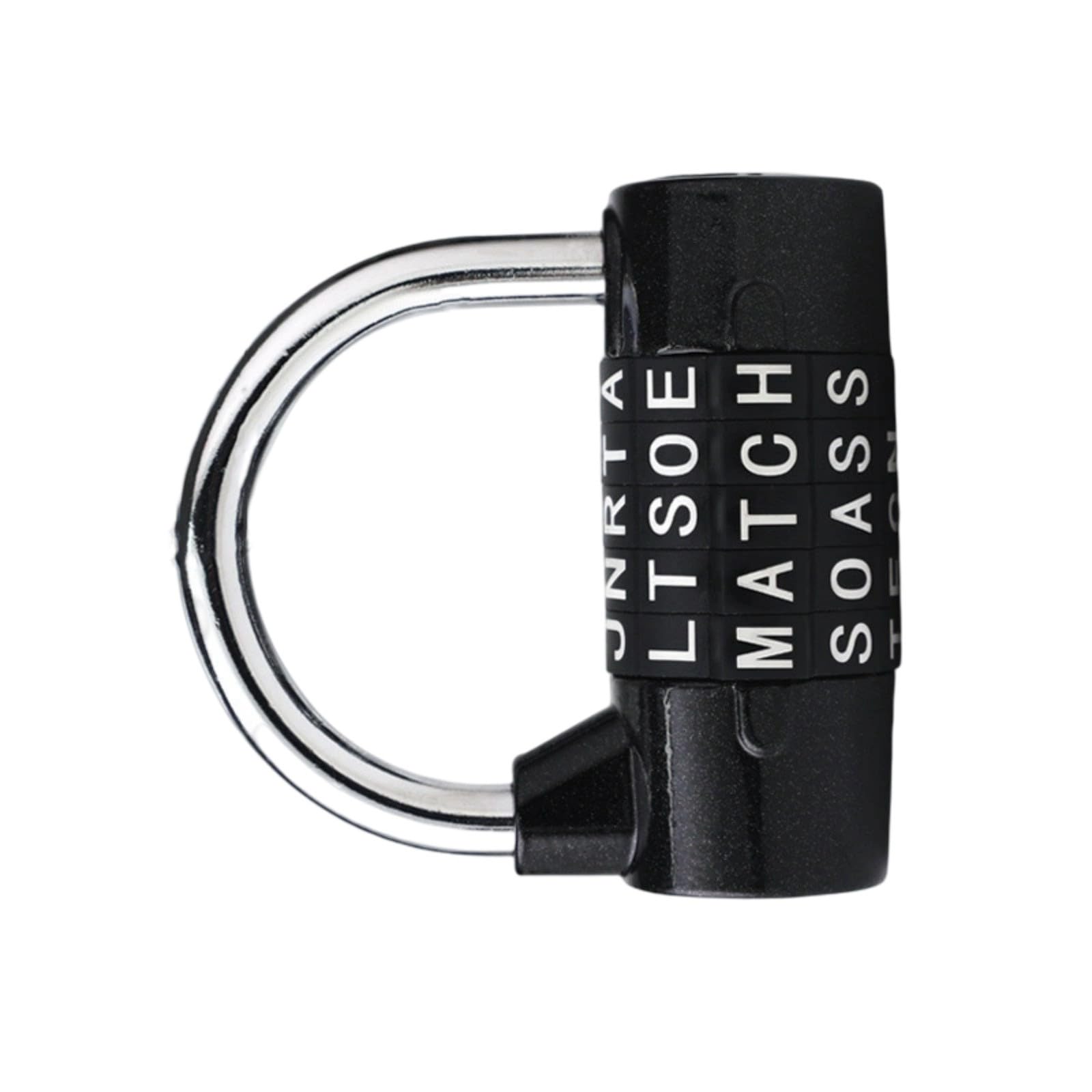 Buxuaaaa Men's Black Security Password For Storage Cabinet Luggage Wardrobe 5 Letter Combination Padlock Gym Locker Padlock Keyless