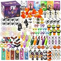 306 PCS Halloween Party Favors Bulk, Halloween Goodie Bags Fillers for Trick or Treat, Fidget Toys Bulk, Halloween Treats Non Candy Carnival Treasure Box Classroom School Kids Adults Prizes Gifts
