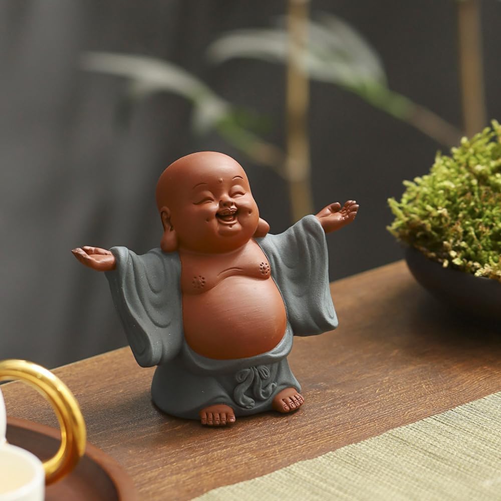 Amazon.com: Purple Sand Happy Money Buddha Tea Pet, Creative