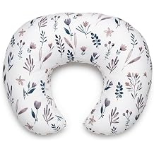 Nursing Pillow and Body Positioner for Breast Feeding and Bottle Feeding, Ultra Soft Breastfeeding Pillows with Removable Pillow Cover Vine Whisper