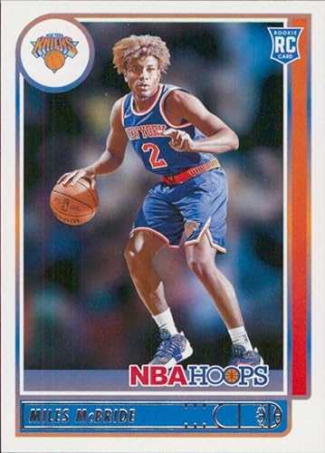 2021-22 NBA Hoops #232 Miles McBride RC Rookie New York Knicks Official Panini Basketball Card (Stock Photo Shown, card is straight from Pack and