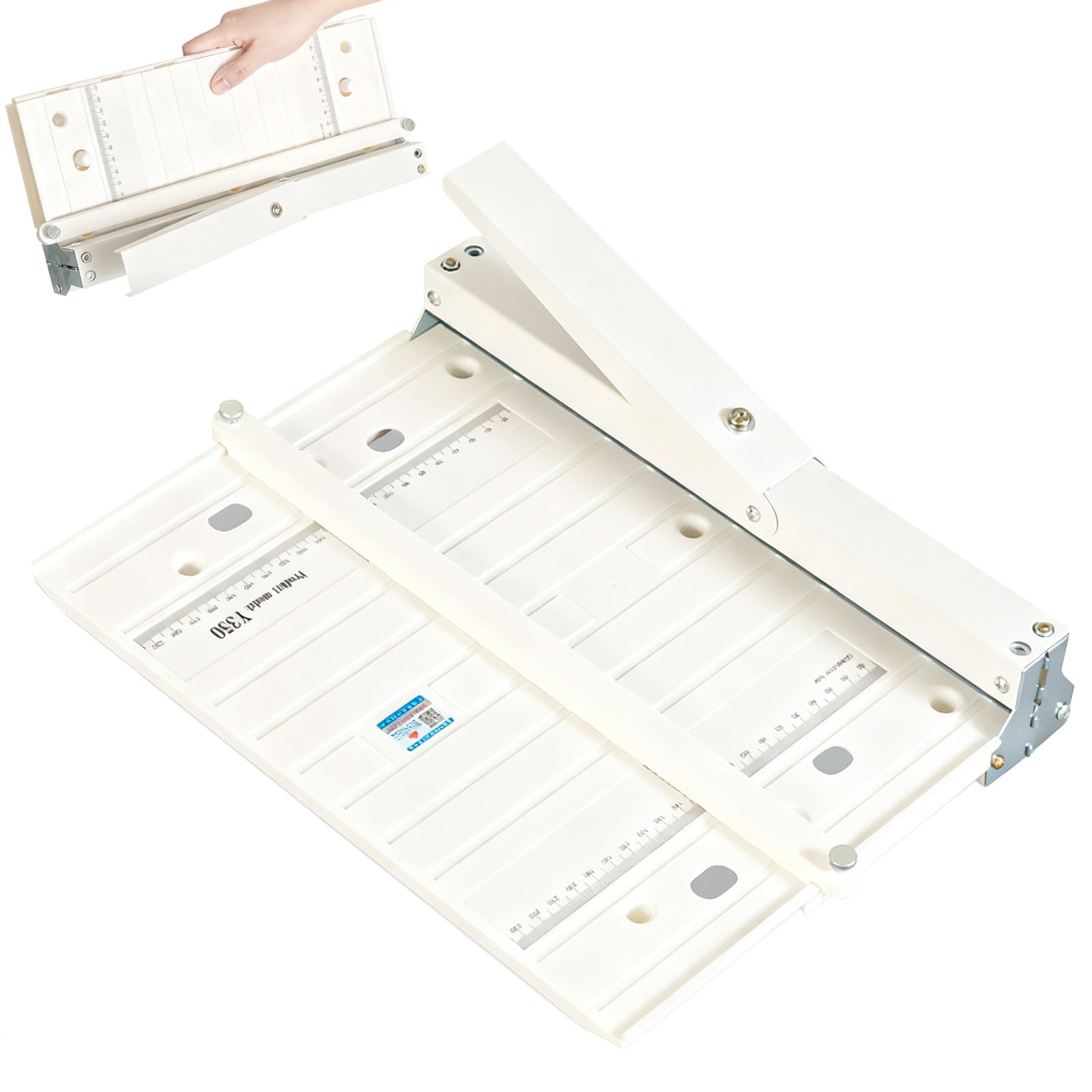 350 mm Hochleistungs-Rillmaschine, manuelle A3-Papierfalzmaschine, Papierfalzmaschine, Rillmaschine, Rilltiefe 0,8 mm for Büro, Broschüren, Grußkarten, Fotopapier