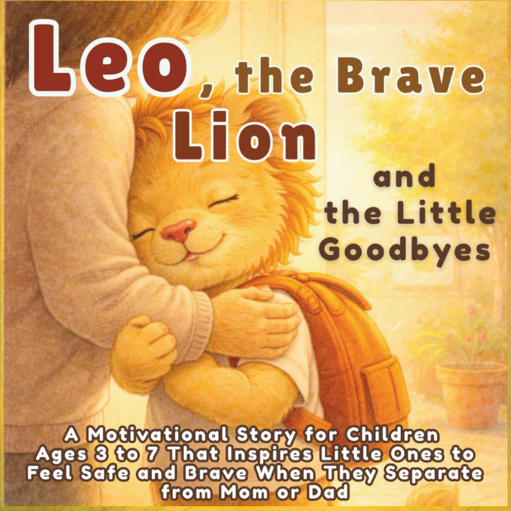 Leo, the Brave Lion and the Little Goodbyes: A Motivational Story for Children Ages 3 to 7 That Inspires Little Ones to Feel Safe and Brave When They Separate from Mom or Dad